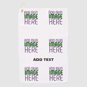 SERVIETTE DE GOLF MODÈLE DE TEXTE D'IMAGE BLANCHE SIMPLE MODERNE
