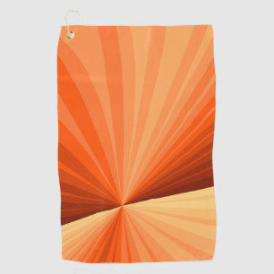 Serviette De Golf Moderne Abstrait Orange Rouge Vanille Graphique Fr