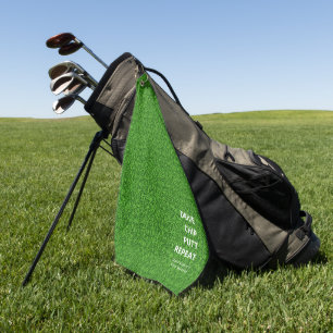 SERVIETTE DE GOLF MODERNE GOLF DAD FÊTE DES PÈRES DRIVE CHIP PUTT GR