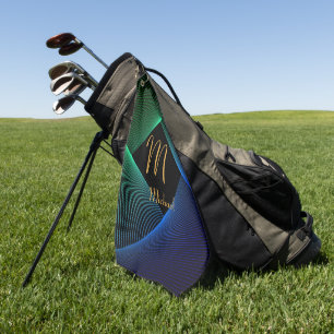 Serviette De Golf Modifier le nom initial Ajouter le nom Geometry Gr