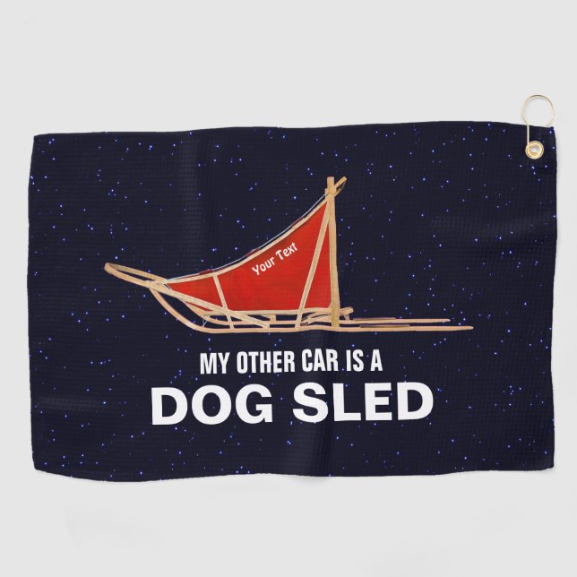 Serviette De Golf Mon Autre Voiture Est Un Chien (Horizontal)