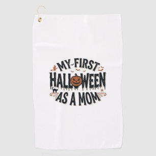 Serviette De Golf Mon premier Halloween en tant que maman Vintage Ha