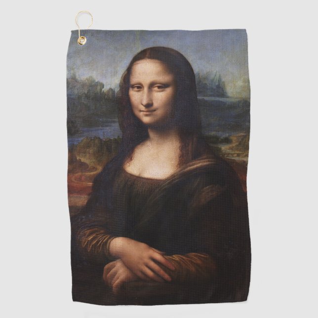 Serviette De Golf Mona Lisa & Art Golf Serviette /Leonardo da Vinci (Devant)