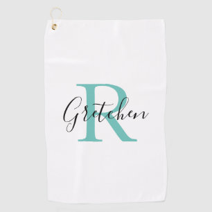 Serviette de golf monogrammé
