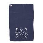 Monogramme bleu marine