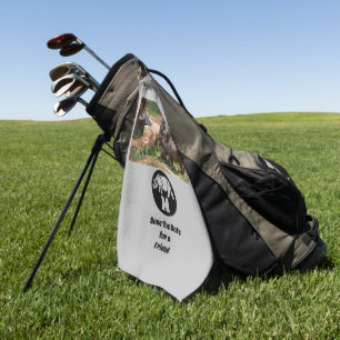 Serviette De Golf Monogramme silhouette Unicorn Rhino