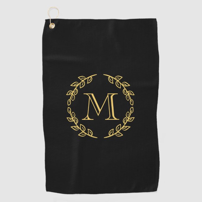 Serviette De Golf Monogramme vintage (Devant)