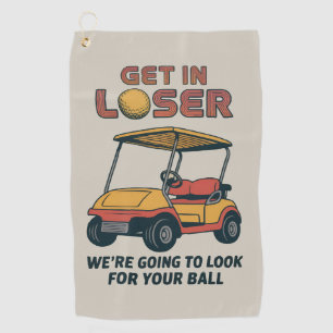 Serviette De Golf Monte dans la voiture loser Vintage Drôle Panier G