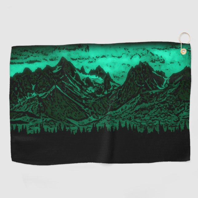 Serviette De Golf Monts Emerald (Horizontal)