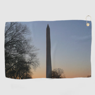 Serviette De Golf Monument Washington au coucher du soleil à DC