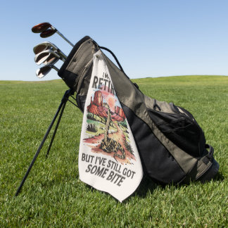 Serviette De Golf Morsure de serpent à sonnette d'humour de retraite