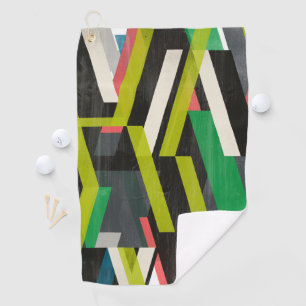 Serviette De Golf Motif à flux de suspension diagonal