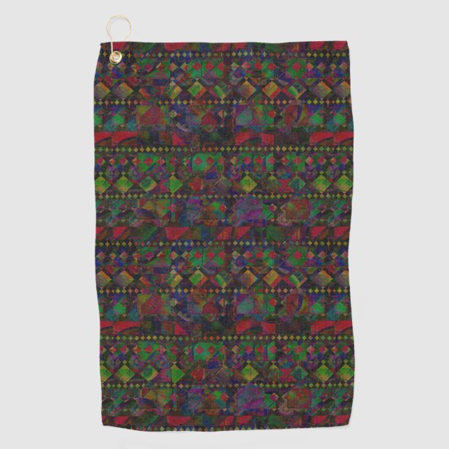 Serviette de golf Motif Aztec (Devant)