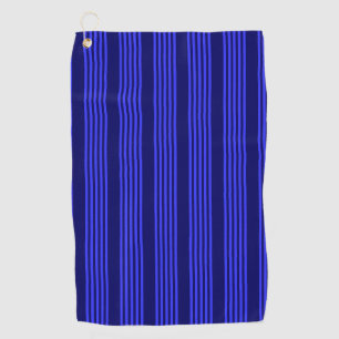 Serviette De Golf Motif bleu cinq bandes