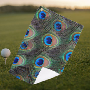Serviette De Golf Motif coloré Peacock Feather Eyespot