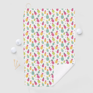 Serviette De Golf Motif d'ananas à fruits tropicaux d'été