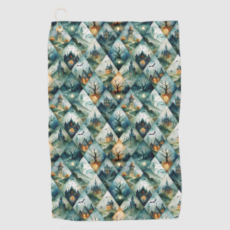 Serviette De Golf Motif de château gothique Halloween