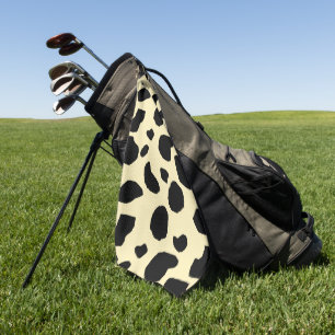 Serviette De Golf Motif de couleur de peau de vache animale