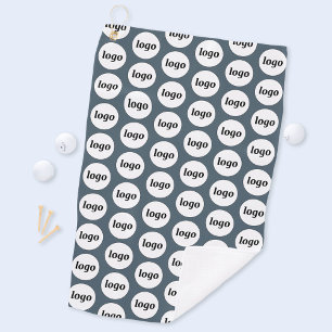 Serviette De Golf Motif de logo simple Entreprise Gris charbon