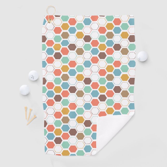 Serviette De Golf Motif de module de ruche d'abeille (En situation)