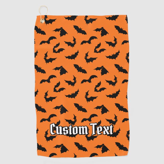 Serviette De Golf Motif de silhouettes de chaume (Devant)