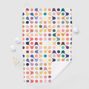 Serviette De Golf Motif de structure moléculaire