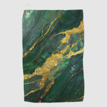 Motif en marbre vert avec or