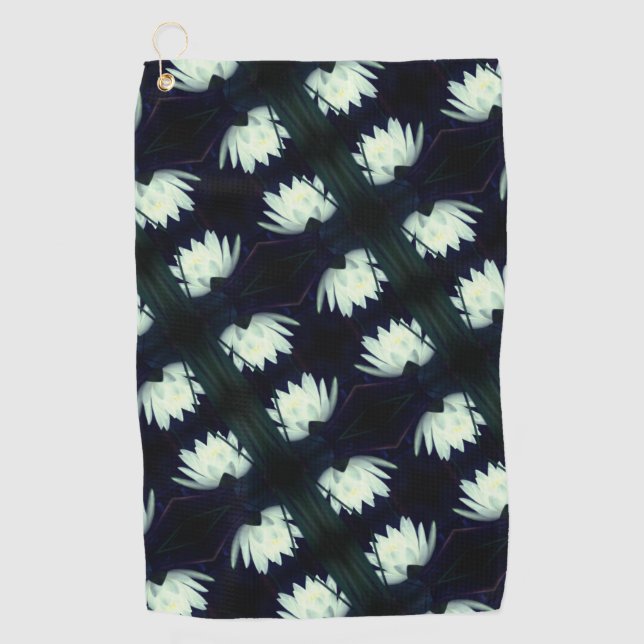 Serviette De Golf Motif Lily Lotus Water (Devant)