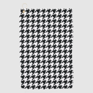 Serviette De Golf Motif noir blanc de Houndstooth