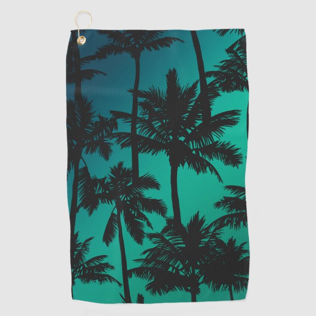 Serviette De Golf Motif Palm Tree (Devant)