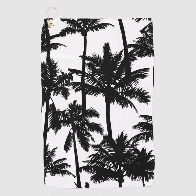 Serviette De Golf Motif Palm Tree (Devant)