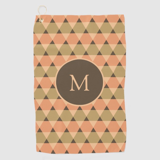Serviette De Golf Motif triangles (Devant)