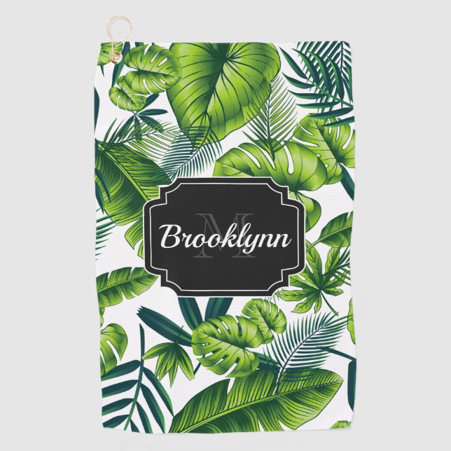 Serviette De Golf Motif tropical (Devant)