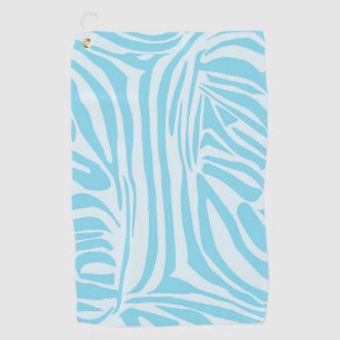 Serviette De Golf Motif Zèbre Bleu
