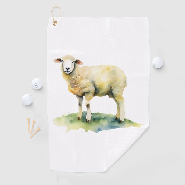 Serviette De Golf Mouton (En situation)