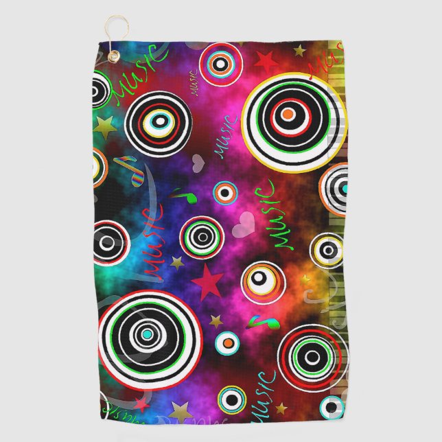Serviette De Golf Musique (Devant)