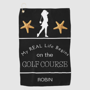 Serviette De Golf My Real Life commence sur le terrain de golf