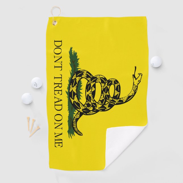 Serviette De Golf Ne pas taper sur le drapeau de Me Gadsden (En situation)