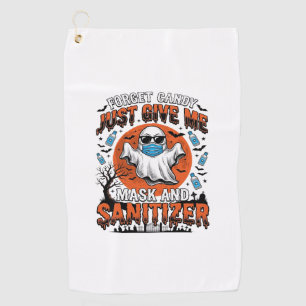 Serviette De Golf Nettoyant Halloween Masque Fantôme Drôle Bonbons_1