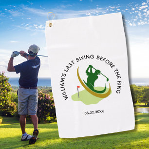 Serviette De Golf Nom de golfeur pour enterrement de vie de garçon d
