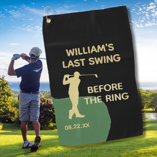 Serviette De Golf Nom de la dernière swing de golf pour l'enterremen