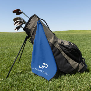 Serviette De Golf Nom de monogramme personnalisable Élégant Modèle m