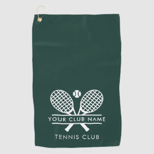 Serviette De Golf Nom du club moderne Tennis Team Navy Blue Swag