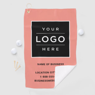 Serviette De Golf Nom et logo personnalisés de l'entreprise de corai