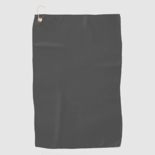 Serviette De Golf Nom gris et Motif de monogramme