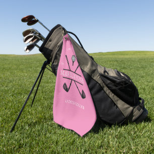 Serviette De Golf Nom personnalisé du club de dames