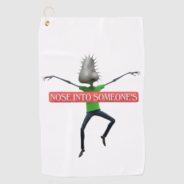 Serviette De Golf Nosey business (Devant)