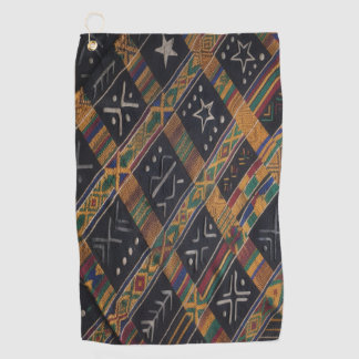 Serviette De Golf (NOUVEAU) Mudcloth tissé de rayures Kente