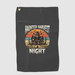 Serviette De Golf Nuit de citrouille hantée d'Halloween