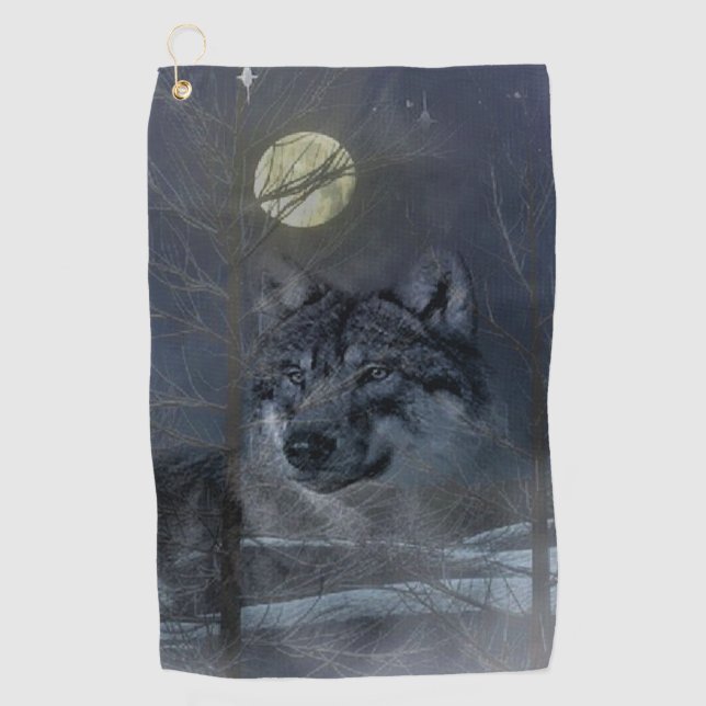Serviette De Golf Nuit de la Lune Spirit (Devant)